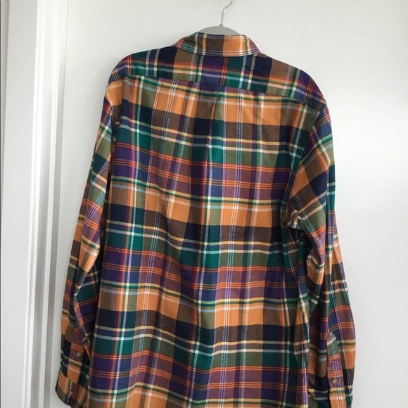 Ralph Lauren  POLO Men’s Green / Orange long sleeved Size Large.$50 - Picture 11 of 11